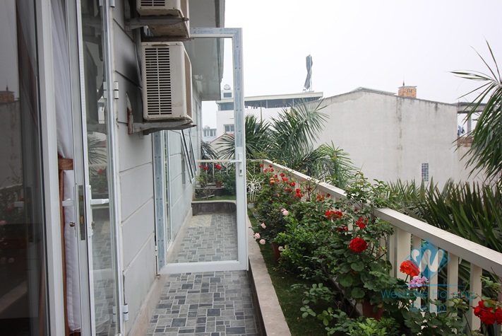 Modern spacious apartment for rent with top terrace and gym, Tay Ho, Hanoi